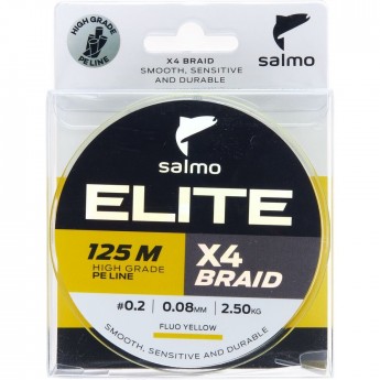 Леска плетёная SALMO ELITE х4 BRAID Dark Gray 125/008 Леска плетёная SALMO ELITE х4 BRAID Dark Gray 125/008